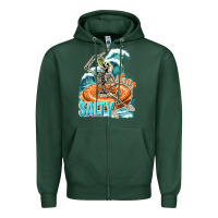 Sports Green stay salty Zipper Hoodie - texasbilliewilder