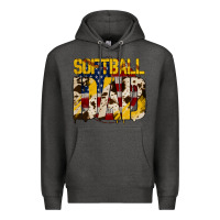 Charcoal Heather softball dad Premium Hoodie - Jasminsmagicworld