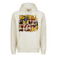 Oatmeal Heather softball dad Premium Hoodie - Jasminsmagicworld
