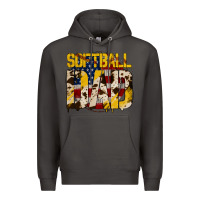 Smoke softball dad Premium Hoodie - Jasminsmagicworld