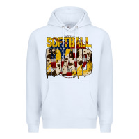 White softball dad Premium Hoodie - Jasminsmagicworld
