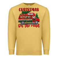 Antique Gold christmas on the road Premium Sweatshirt - BundleAndBundleShop
