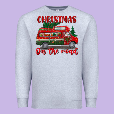 Christmas On The Road Premium Sweatshirt Designed By Bundleandbundleshop