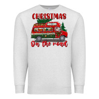 Oatmeal Heather christmas on the road Premium Sweatshirt - BundleAndBundleShop