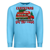 Ocean Blue christmas on the road Premium Sweatshirt - BundleAndBundleShop