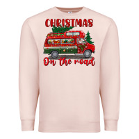 Pale Pink christmas on the road Premium Sweatshirt - BundleAndBundleShop