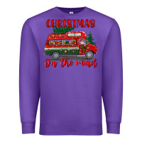 Purple christmas on the road Premium Sweatshirt - BundleAndBundleShop