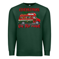 Sports Green christmas on the road Premium Sweatshirt - BundleAndBundleShop