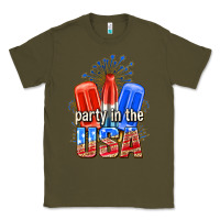 Army Green party in the usa popsicles billie wilder Classic Tee - texasbilliewilder