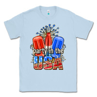 Dusty Blue party in the usa popsicles billie wilder Classic Tee - texasbilliewilder