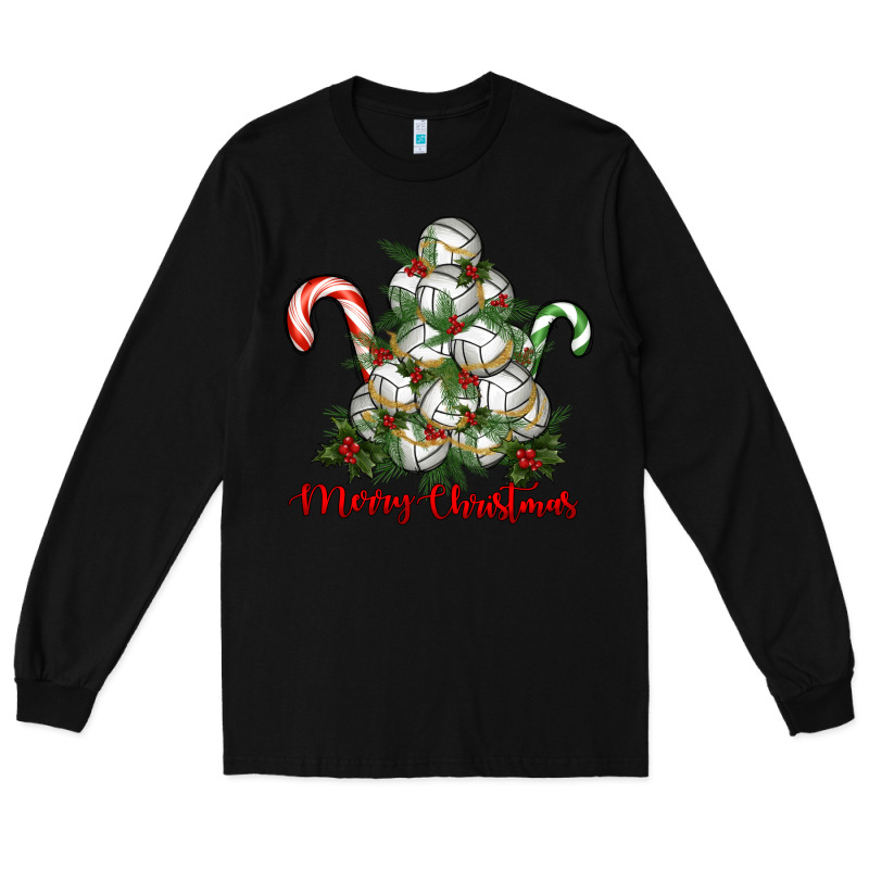 Merry Christmas Volleyball Long Sleeve Tee by RanaPortraitStore | Teevron