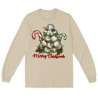 Mushroom Merry Christmas Volleyball Long Sleeve Tee - RanaPortraitStore