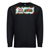 Black small town christmas Premium Sweatshirt - BundleAndBundleShop