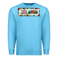 Ocean Blue small town christmas Premium Sweatshirt - BundleAndBundleShop