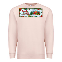 Pale Pink small town christmas Premium Sweatshirt - BundleAndBundleShop
