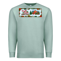 Seafoam small town christmas Premium Sweatshirt - BundleAndBundleShop