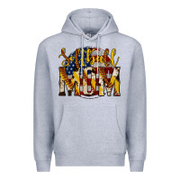 Heather Grey softball mom Premium Hoodie - Jasminsmagicworld