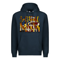 Navy softball mom Premium Hoodie - Jasminsmagicworld