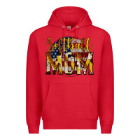 Red softball mom Premium Hoodie - Jasminsmagicworld