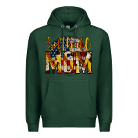 Sports Green softball mom Premium Hoodie - Jasminsmagicworld