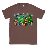 Chestnut christmas trees with hockey Classic Tee - Zillion Design Studio