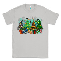 Moon Dust christmas trees with hockey Classic Tee - Zillion Design Studio