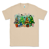 Mushroom christmas trees with hockey Classic Tee - Zillion Design Studio