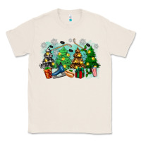 Natural christmas trees with hockey Classic Tee - Zillion Design Studio