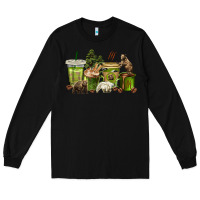 Black bear coffee cups Long Sleeve Tee - texasbilliewilder