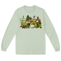 Matcha bear coffee cups Long Sleeve Tee - texasbilliewilder