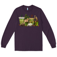 Plum bear coffee cups Long Sleeve Tee - texasbilliewilder