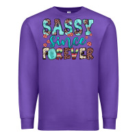 Purple sassy since forever Premium Sweatshirt - JahusDesignShop