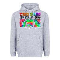 Heather Grey two dads are better than one Heavyweight Hoodie - HRA Design Shop