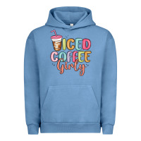 Pigment Pebble Blue iced coffee girly Urban Hoodie - MaliasSmallBusiness