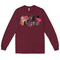 Burgundy dog groomer Long Sleeve Tee - Zillion Design Studio