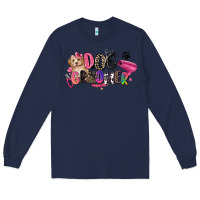 Navy dog groomer Long Sleeve Tee - Zillion Design Studio