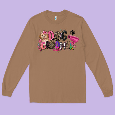Dog Groomer Long Sleeve Tee Designed By Zillion Design Studio