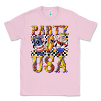 Bubblegum Pink party in the usa with leopard Classic Tee - texasbilliewilder