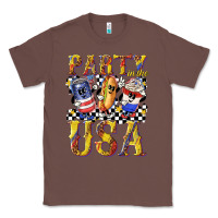 Chestnut party in the usa with leopard Classic Tee - texasbilliewilder