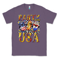 Lavender party in the usa with leopard Classic Tee - texasbilliewilder