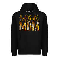 Black softball mom Premium Hoodie - Jasminsmagicworld