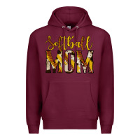 Burgundy softball mom Premium Hoodie - Jasminsmagicworld