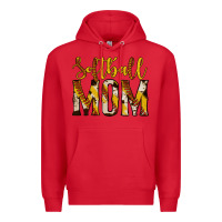 Red softball mom Premium Hoodie - Jasminsmagicworld