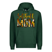 Sports Green softball mom Premium Hoodie - Jasminsmagicworld