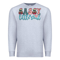 Heather Grey sassy little soul Premium Sweatshirt - JahusDesignShop