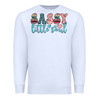 White sassy little soul Premium Sweatshirt - JahusDesignShop
