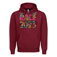 Burgundy race 2023 Zipper Hoodie - Zillion Design Studio