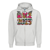 Dove Grey race 2023 Zipper Hoodie - Zillion Design Studio