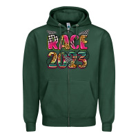 Sports Green race 2023 Zipper Hoodie - Zillion Design Studio
