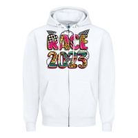 White race 2023 Zipper Hoodie - Zillion Design Studio